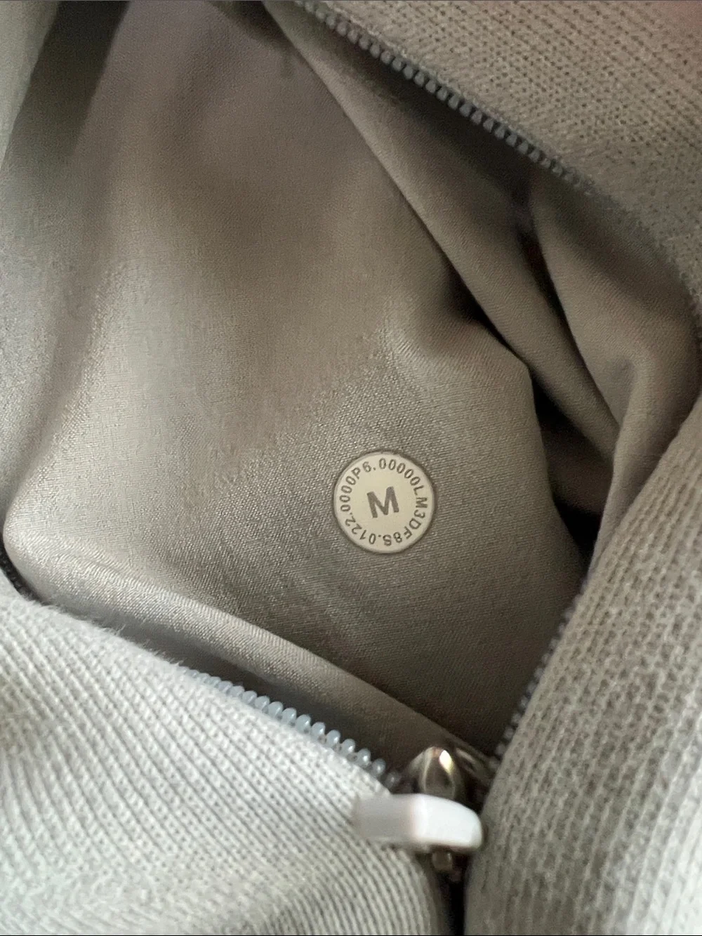 lululemon athletica Light Gray Crewneck Sweatshirt with Chest Logo